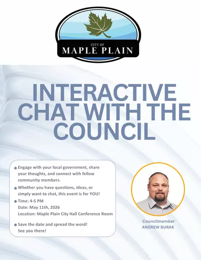 Flyer for Interactive Chat with Councilmember Burak