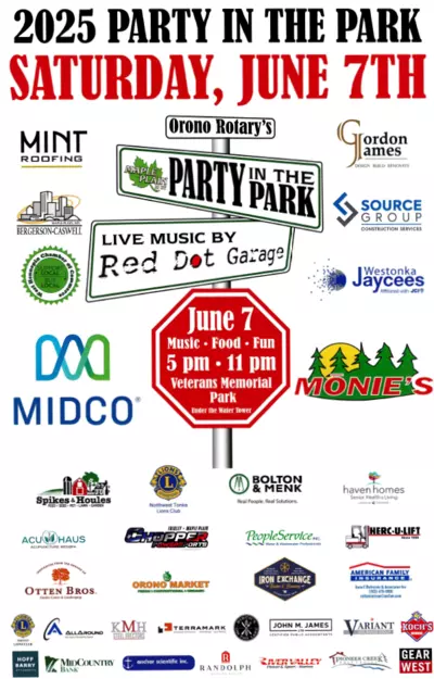 2025 Party in the Park Flyer