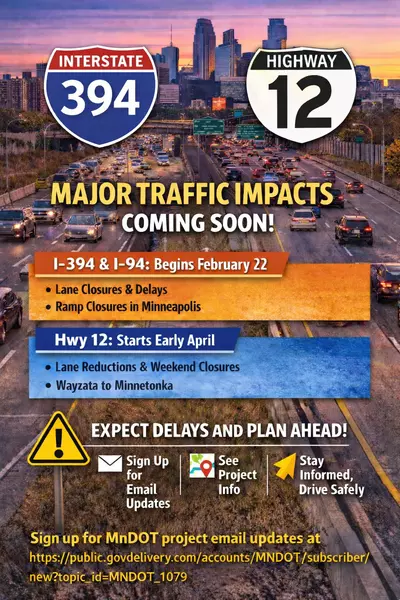 HWY 12 and 394 roadwork image