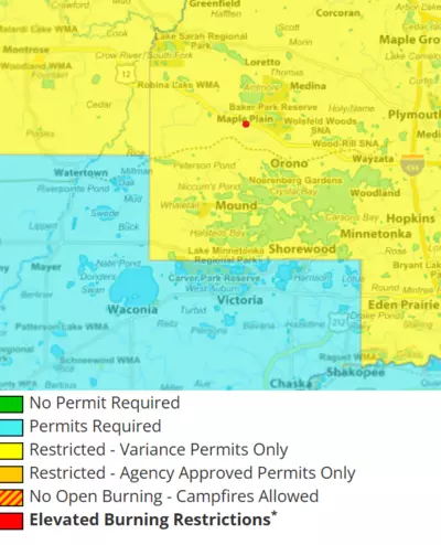 image of the burn ban in Hennepin County