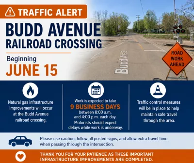 Budd avenue road work