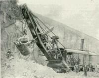 crane moving train parts