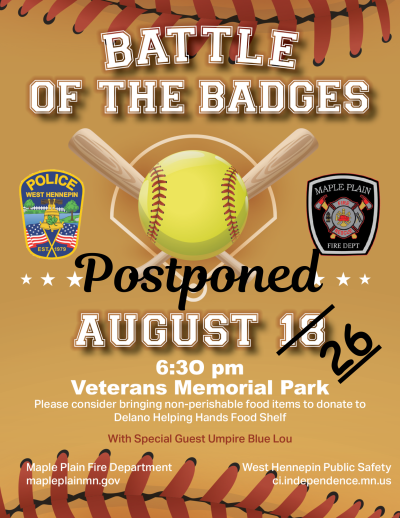 Battle of the badges - postponed!